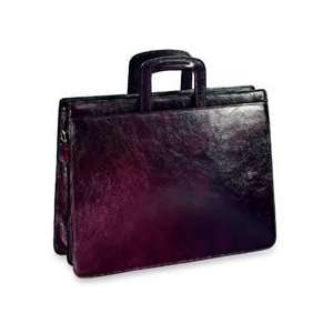   Collection Double Gusset Top Zip Leather Briefcase