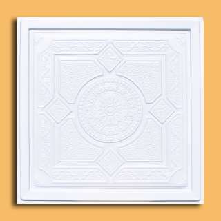 UNIVERSAL 24x24 PVC Ceiling Tile   ALFA Antique White No hassle 