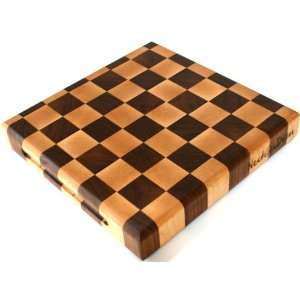   End Grain Reversible Cutting Board 12x12x2: Kitchen & Dining