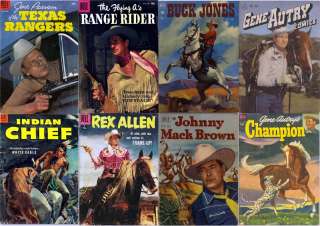 Golden Age DVD COWBOY WESTERN DELL COMICS Gene Autry Rex Allen Range 