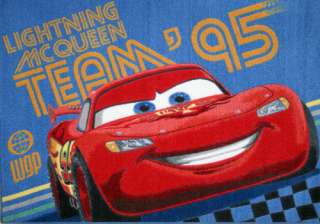 Disney Cars Team 95 Childrens Bedroom Rug  