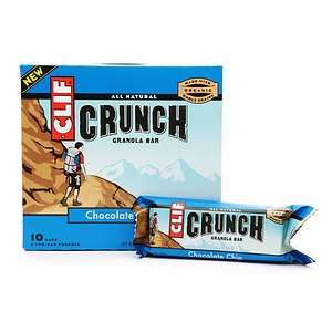 Clif Crunch All Natural Granola Bars, Chocolate Chip 10 ea  
