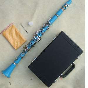 color BLUE clarinet Bb great material technic tone  