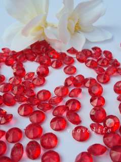 300 4ct Red Diamond Confetti Wedding Table Decoration  