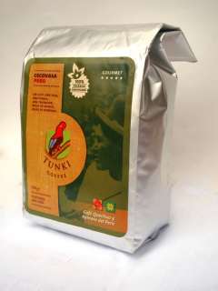 Peru Organic Roasted Coffee Beans Tunki   20 Packs x 500 Grams (Total 