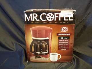 Mr. Coffee SKX26 Red 12 Cups Programmable Coffeemaker Dispenser As Is 