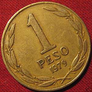 1979 CHILE 1 PESO LIFETIME COIN COLLECTION SALE  