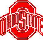 RED Vinyl Decal   Ohio State college team football sports fun truck 