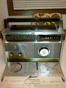 Vintage Zenith Trans Oceanic Model Royal R 1000D 9 Band Short Wave 