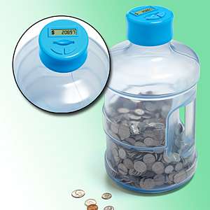 Supersized Digital Coin Counting Bank  Change Counter  