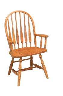 Amish Windsor Dining Chairs Wooden Wood Kitchen Country Cottage 