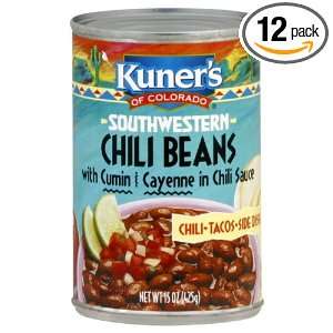 Kuners Chili Beans, 15 ounces (Pack Grocery & Gourmet Food
