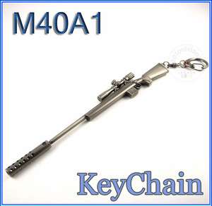 Cross Fire M40A1 Sniper MINIATURE Gun Military Mode Keychain ring 
