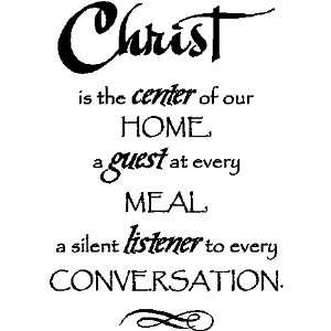  CHRIST IS THE CENTER.WALL QUOTES WORD SAYINGS LETTERING 