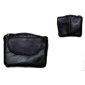 Coin Purse  Black Leather  K03 