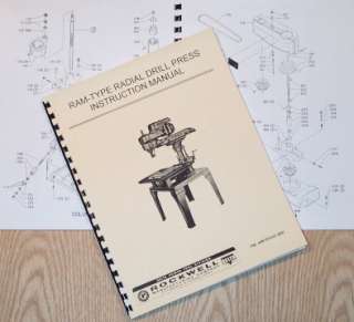 DELTA RAM Type Radial Drill Press Operating/Part Manual  