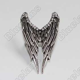 Personality Angels Wing Stretch Adjustable Fashion RING 5080 Silver 