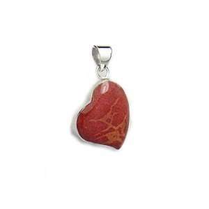  Red Coral Heart Pendant