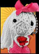 NEW Angelica YooDara Handmade String Good Luck Charm Voodoo Keychain 