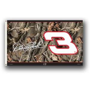Dale Earnhardt # 3 Two Side Real Tree Camouflage 3 X 5 Flag