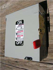   Murray 3R 30 Amp Enclosed Electric Disconnect Switch Box 3 Pole  