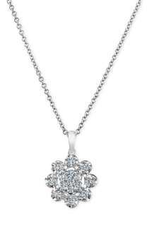 Bony Levy Diamond Flower Pendant Necklace ( Exclusive 