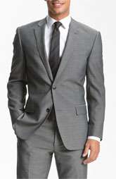 John Varvatos Star USA Bedford Grey Wool Suit Was $695.00 Now $349 