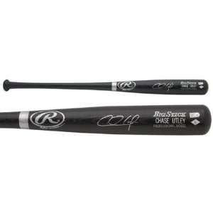 Chase Utley Autographed Bat  Details Engraved Big Stick Baseball Bat