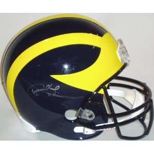 Desmond Howard Signed Michigan Riddell Deluxe Full Size Replica Helmet 