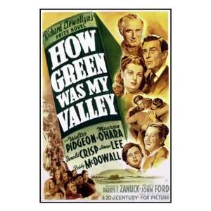 How Green Was My Valley, Donald Crisp, Maureen OHara, Walter Pidgeon 