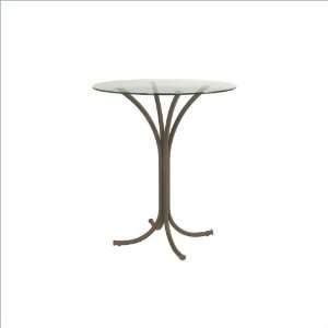   Platinum Trica Dorothy Glass Counter Height Table: Furniture & Decor