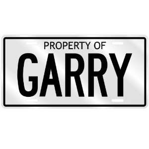  NEW  PROPERTY OF GARRY  LICENSE PLATE SIGN NAME