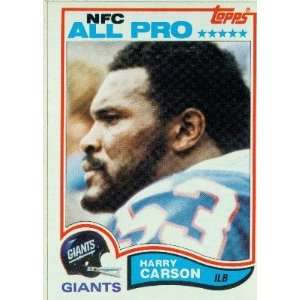  1982 Topps #418 Harry Carson   New York Giants (Football 
