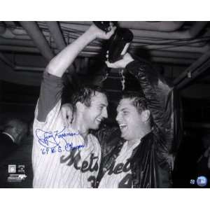  Jerry Koosman New York Mets  Champagne  16x20 Autographed 