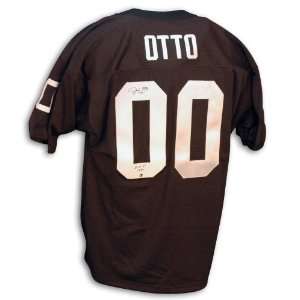 Jim Otto Signed Jersey   Throwback Black HOF