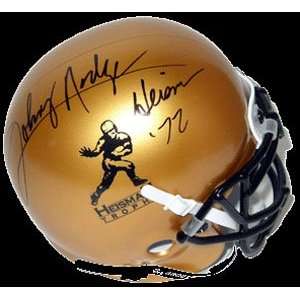  Johnny Rodgers Signed Heisman Trophy Authentic Mini Helmet 