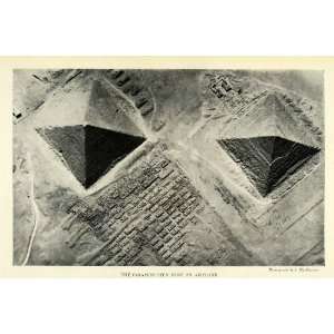  1925 Print Khufu Cheops Pyramid Egypt Khufu Seven Wonders 