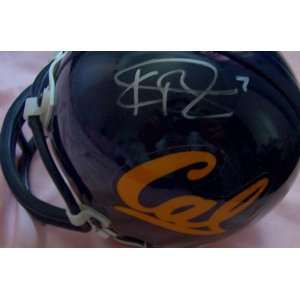  Kyle Boller & J.J. Arrington autographed Cal mini helmet 