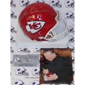 Len Dawson Autographed/Hand Signed Kansas City Chiefs Mini Helmet with 