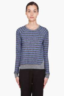 By Alexander Wang Striped French Terry Sweatshirt for women  SSENSE