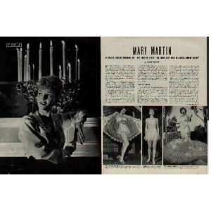MARY MARTIN As Star of Current Broadway Hit, One Touch Of Venus 