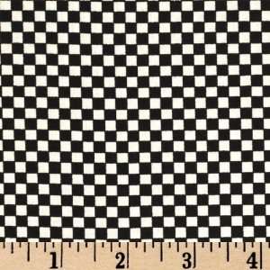  45 Wide Monster Trucks Mini Check Black/White Fabric By 