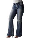    Silver Jeans Plus Size Jeans, Frances Destructed Medium Wash 