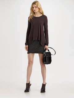 by Alexander Wang   Ruched Twist Skirt    