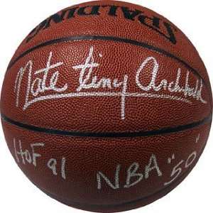 Nate Archibald Basketball Autographed / Signed Indoor / Outdoor