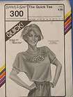 STRETCH & SEW WOMENS SEWING PATTERN # 300 THE QUICK TEE BUST 30 THRU 