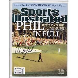 Phil Mickelson Signed Autographed Si Sports Illustrated Jsa Coa 