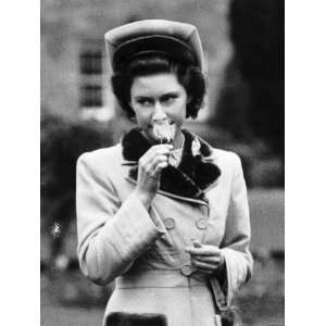 Princess Margaret Smells a Rose on Royal Visit to Belfast 1947 