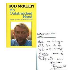 Rod McKuen Autographed / Signed An Outstretched Hand Book