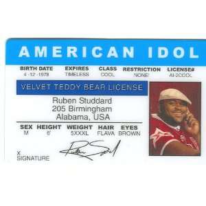 Ruben Studdard   American Idol   Collector Card